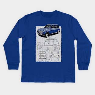 The super cool French classic car Kids Long Sleeve T-Shirt